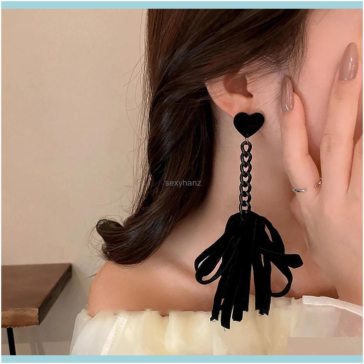 Dangle & Chandelier Veet Black Color Big Long Bowknot Female Simple Design Trendy Winter Bow Earrings Fashion Jewelry Drop Delivery 2021 Yov
Dangle & Chandelier Veet Black Color Big Long Bowknot Female Simple Design Trendy Winter Bow Earrings Fashion Jewelry Drop Delivery 2021 Yov