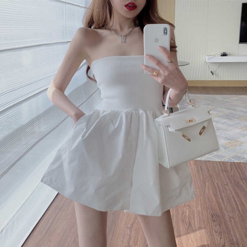 WOMENGAGA French Mini Summer Party Dres's Korean Sexy Slash Neck Strapless Dresses Tank Vintage 763A 210603, Black
WOMENGAGA French Mini Summer Party Dres's Korean Sexy Slash Neck Strapless Dresses Tank Vintage 763A 210603, Black