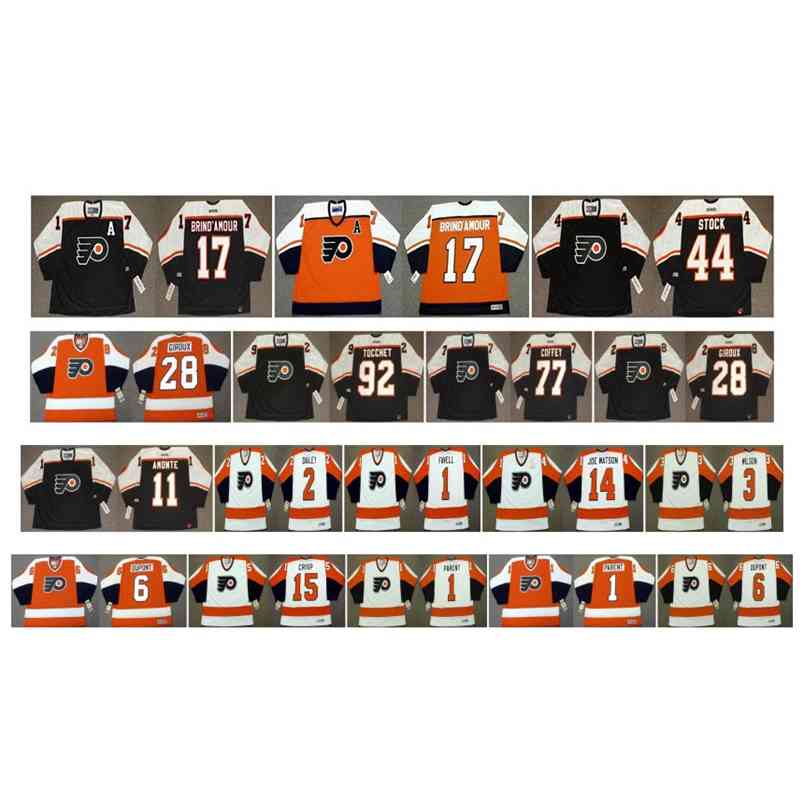 95 Vintage Philadelphia Flyers Jersey 17 ROD BRIND'AMOUR 22 RICK TOCCHET 44 STOCK 77 Paul Coffey 28 Claude Giroux 11 Tony Amonte Custom Hockey, As pic
95 Vintage Philadelphia Flyers Jersey 17 ROD BRIND'AMOUR 22 RICK TOCCHET 44 STOCK 77 Paul Coffey 28 Claude Giroux 11 Tony Amonte Custom Hockey, As pic