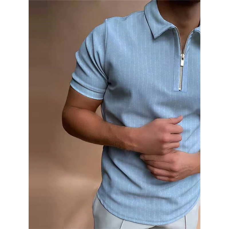 Summer New Style Men Zipper Polo Shirt High Quality Comfortable Breathable Fashionable and Cool Daily Business Trip Work Party, Beige
Summer New Style Men Zipper Polo Shirt High Quality Comfortable Breathable Fashionable and Cool Daily Business Trip Work Party, Beige