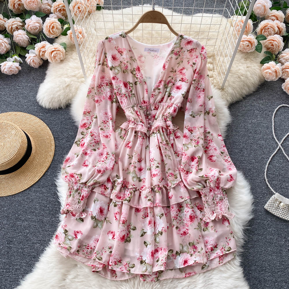 Autumn Casual Dresses Clothing New Fashion V-neck High Waist Long Sleeve Slim Elegant Printed Ruffle Short Dress Sweet Vestidos 2022 New, Same as picture
Autumn Casual Dresses Clothing New Fashion V-neck High Waist Long Sleeve Slim Elegant Printed Ruffle Short Dress Sweet Vestidos 2022 New, Same as picture