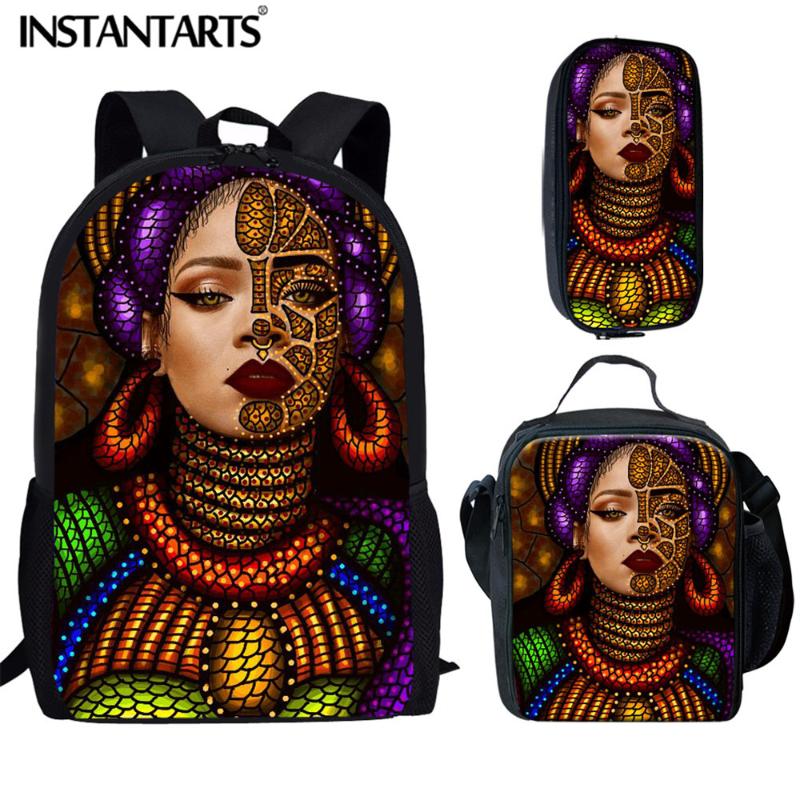 School Bags INSTANTARTS Backpack Set For Girls Black Art Afro American Women Print Bagpack Children's Bookbag Kids Bag Satchel
School Bags INSTANTARTS Backpack Set For Girls Black Art Afro American Women Print Bagpack Children's Bookbag Kids Bag Satchel