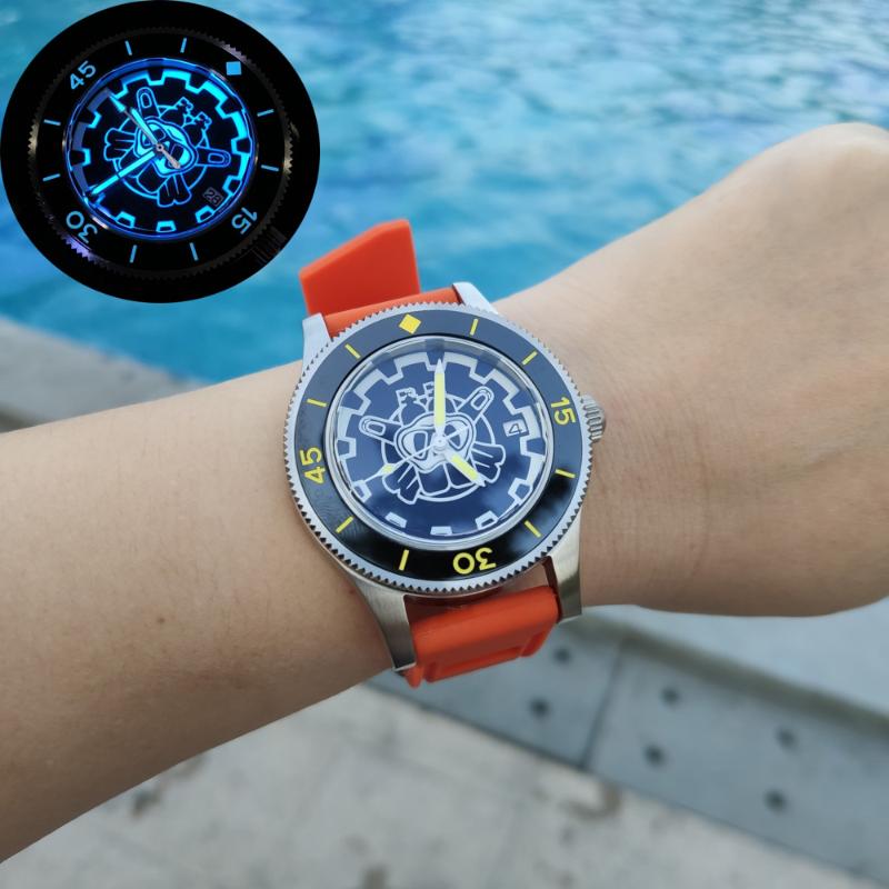 PRO 300M Water Resistanc 41MM Men's Diving Watch NH35 Automatic Movement Ceramic Bezel Sapphire Luminous Marks Wristwatches, Model-5
PRO 300M Water Resistanc 41MM Men's Diving Watch NH35 Automatic Movement Ceramic Bezel Sapphire Luminous Marks Wristwatches, Model-5