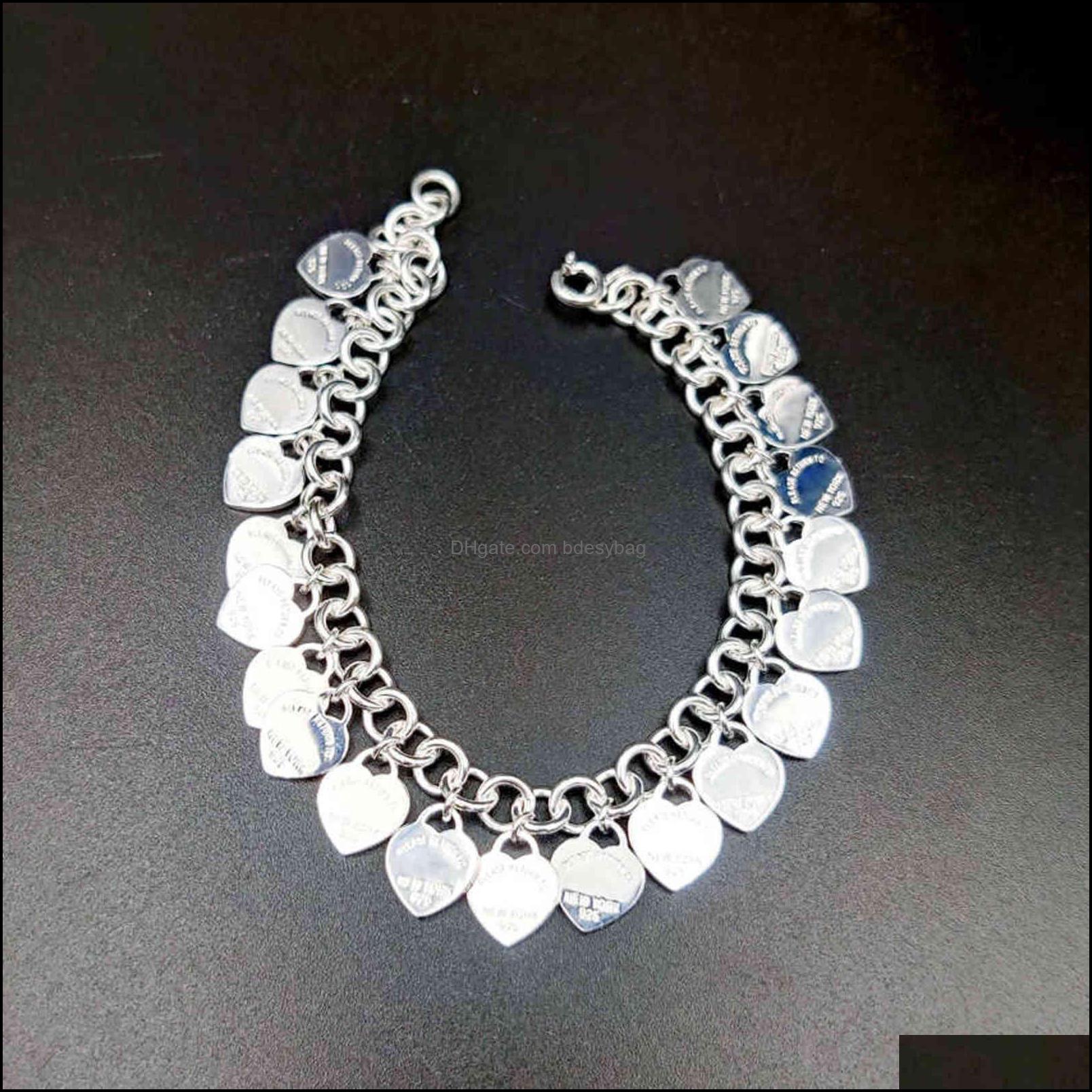 Bangle Bracelets Jewelry 1:1 925 Sterling Sier Bead Bracelet For Women Classic Fl Mini Heart Tag Ladies Light Luxury Party Couple Gift Drop
Bangle Bracelets Jewelry 1:1 925 Sterling Sier Bead Bracelet For Women Classic Fl Mini Heart Tag Ladies Light Luxury Party Couple Gift Drop