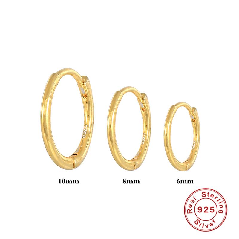 Hoop & Huggie CANNER 925 Sterling Silver Earrings For Women Glossy Gold 2021 Trend Boucle Oreille Femme 6/8/10mm Jewelry, Golden;silver
Hoop & Huggie CANNER 925 Sterling Silver Earrings For Women Glossy Gold 2021 Trend Boucle Oreille Femme 6/8/10mm Jewelry, Golden;silver