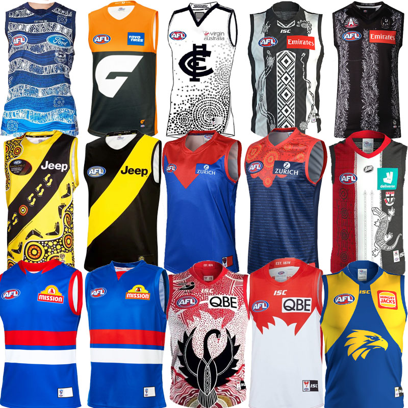 AFL geelong cats GWS giants carlton jersey Collingwood Magpies richmond Tigers melbourne demons tank top bulldogs sydney swans Australian Rules football jerseys
AFL geelong cats GWS giants carlton jersey Collingwood Magpies richmond Tigers melbourne demons tank top bulldogs sydney swans Australian Rules football jerseys