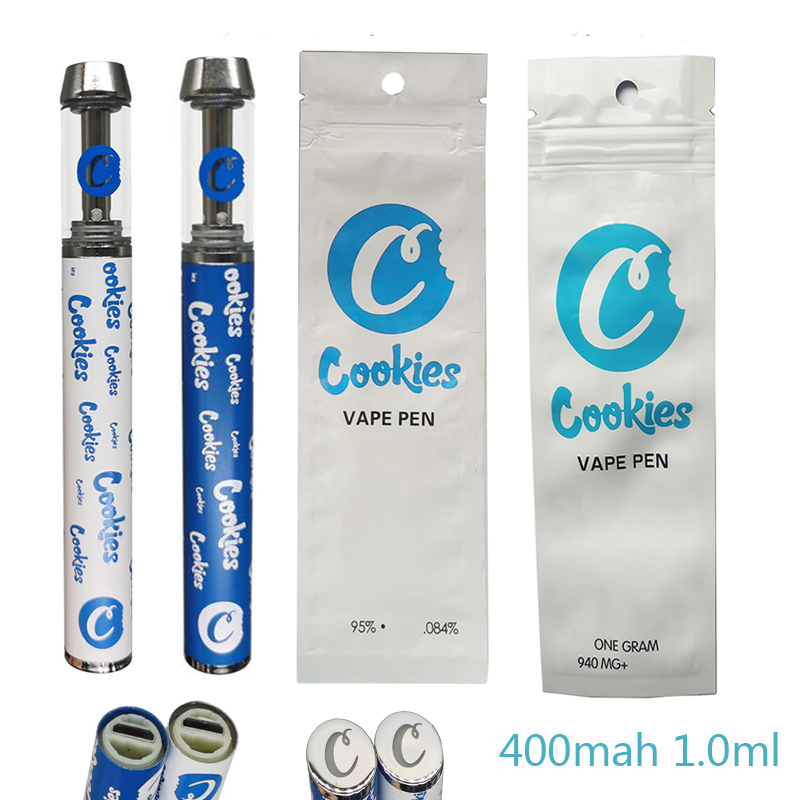 Cookies Vape Pen Disposable Vapes Rechargeable E Cigarette 1.0ML Ceramic Coil Cartridge Empty Thick Oil Vaporizer 400mah Battery Screw in Round Top Ecigs
Cookies Vape Pen Disposable Vapes Rechargeable E Cigarette 1.0ML Ceramic Coil Cartridge Empty Thick Oil Vaporizer 400mah Battery Screw in Round Top Ecigs