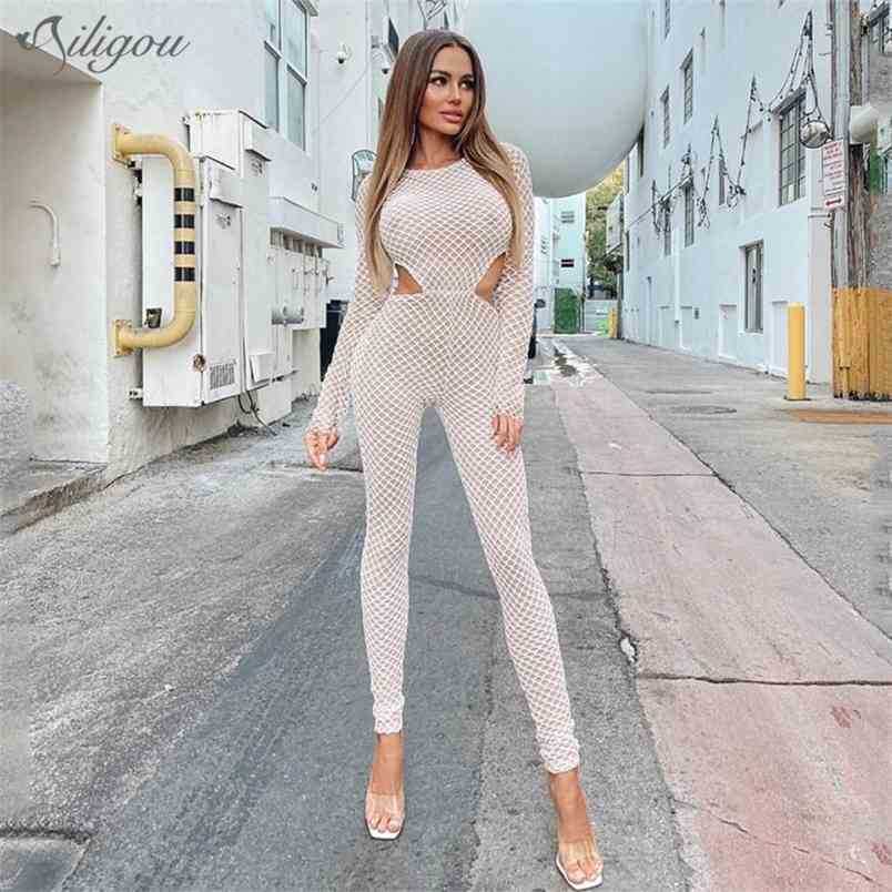 Summer Fashion Chic Ladies Tights Round Neck Long Sleeve Sexy Hollow Lattice Mesh Celebrity Party Jumpsuit 210525, Khaki
Summer Fashion Chic Ladies Tights Round Neck Long Sleeve Sexy Hollow Lattice Mesh Celebrity Party Jumpsuit 210525, Khaki