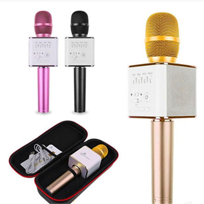 Magic Q9 Bluetooth Wireless Microphone Handheld Microfono KTV With Speaker Mic Loudspeaker Karaoke Q7 Upgrade For android phone
Magic Q9 Bluetooth Wireless Microphone Handheld Microfono KTV With Speaker Mic Loudspeaker Karaoke Q7 Upgrade For android phone