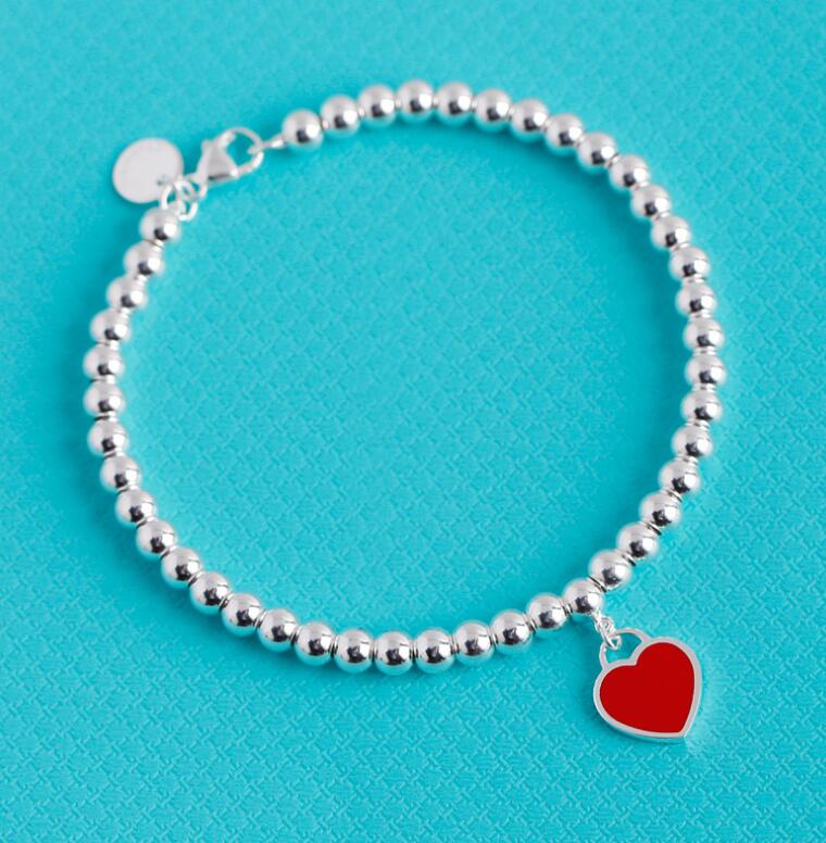 hot classic S925 pure silver jewelry enamel heart-shaped tags bead bracelet America and Europe pop girls woman holiday gifts With box, Red;brown
hot classic S925 pure silver jewelry enamel heart-shaped tags bead bracelet America and Europe pop girls woman holiday gifts With box, Red;brown