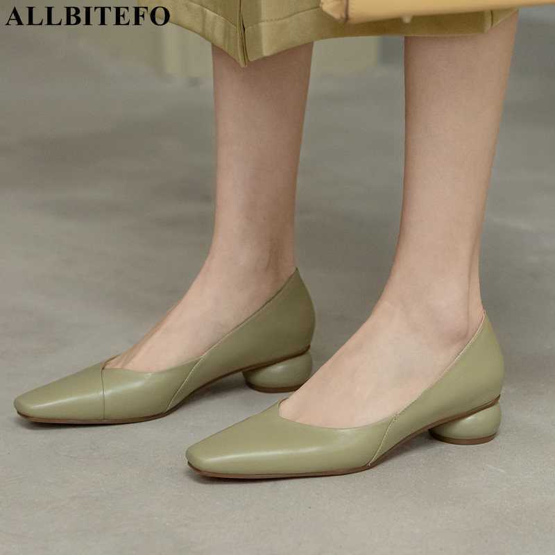 ALLBITEFO comfortable fashion genuine leather high heels women basic shoes pumps light green high heel shoes women heels shoes 210611, As picture 
ALLBITEFO comfortable fashion genuine leather high heels women basic shoes pumps light green high heel shoes women heels shoes 210611, As picture