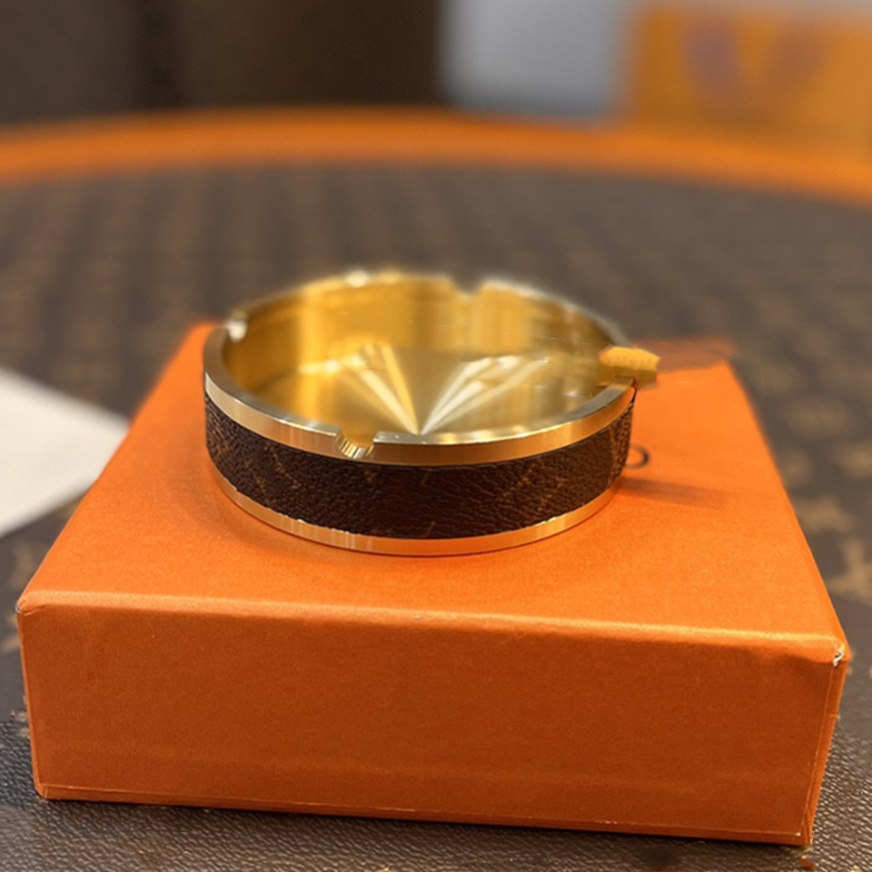 ILIVI Monogram Leather Copper Ashtray Collectable Companion Gallery Trendy Original House Ashtrays Tabletop Arts Crafts Items 8.3X2.5CM
ILIVI Monogram Leather Copper Ashtray Collectable Companion Gallery Trendy Original House Ashtrays Tabletop Arts Crafts Items 8.3X2.5CM
