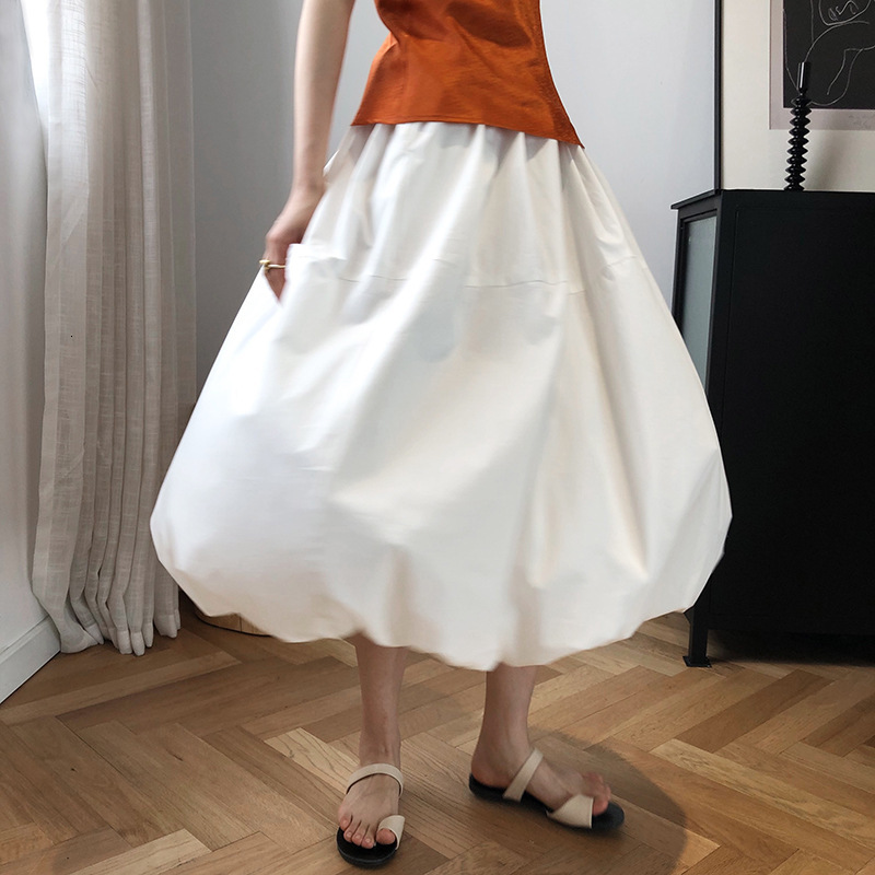 Casual Dresses Spring Design Flower Bud Skirt Female Solid A-line Mid-calf Saias French High Waist Fashion Cotton GIYB, White
Casual Dresses Spring Design Flower Bud Skirt Female Solid A-line Mid-calf Saias French High Waist Fashion Cotton GIYB, White