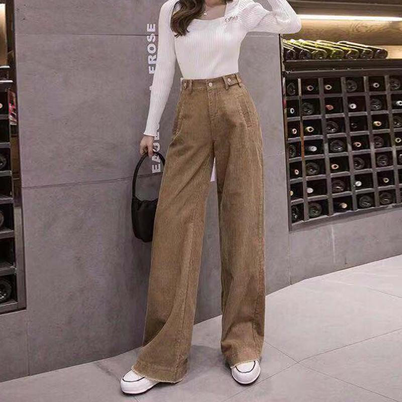 Women's Corduroy Thick Pants Wide Leg Pant For Women High And Elastic Waist Casual Straight Trousers Lady Office Pants1, Black;white
Women's Corduroy Thick Pants Wide Leg Pant For Women High And Elastic Waist Casual Straight Trousers Lady Office Pants1, Black;white
