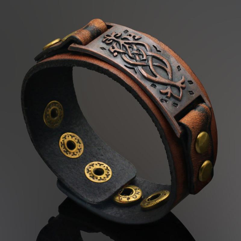 Men Wide Genuine Leather Bracelet Brown Cuff Bracelets Bangles Fashion Vintage Punk Wristband Jewelry Gift Wholesale Charm
Men Wide Genuine Leather Bracelet Brown Cuff Bracelets Bangles Fashion Vintage Punk Wristband Jewelry Gift Wholesale Charm