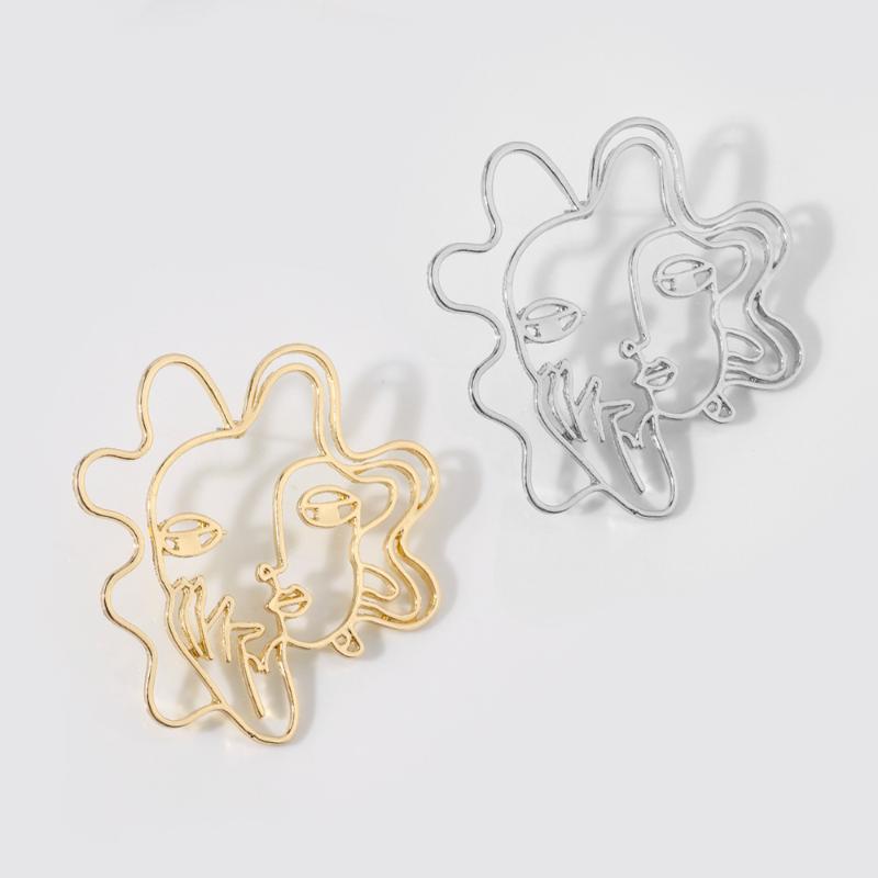 Stud VG 6YM Fashion Abstract Hollow Out Face Big Earrings For Women Metal Alloy Trendy Female Jewelry Accessories
Stud VG 6YM Fashion Abstract Hollow Out Face Big Earrings For Women Metal Alloy Trendy Female Jewelry Accessories