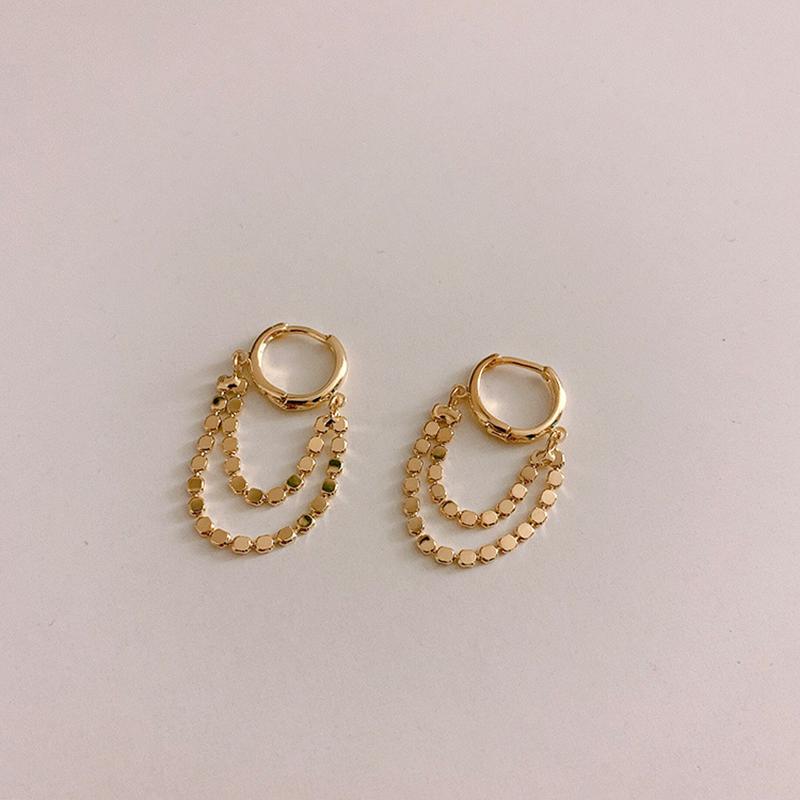 Hoop & Huggie 2021 Ins Metal Drop Double Layered Round Earrings For Women Beaded Chains Link Small Hoops Femme Wholesale
Hoop & Huggie 2021 Ins Metal Drop Double Layered Round Earrings For Women Beaded Chains Link Small Hoops Femme Wholesale