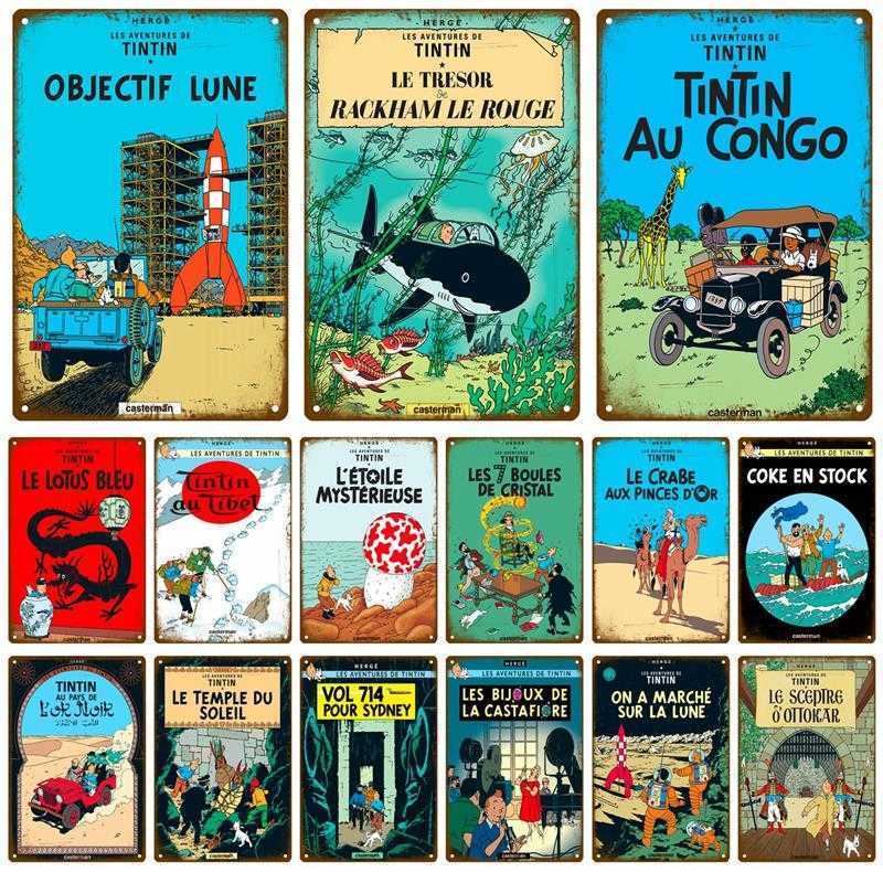 Tintin Explore Gamer Anime Tin Sign Vintage Metal Wall Plates Art Poster Shabby Rust Signs Cartoon Plate Painting Plaques Decor
Tintin Explore Gamer Anime Tin Sign Vintage Metal Wall Plates Art Poster Shabby Rust Signs Cartoon Plate Painting Plaques Decor