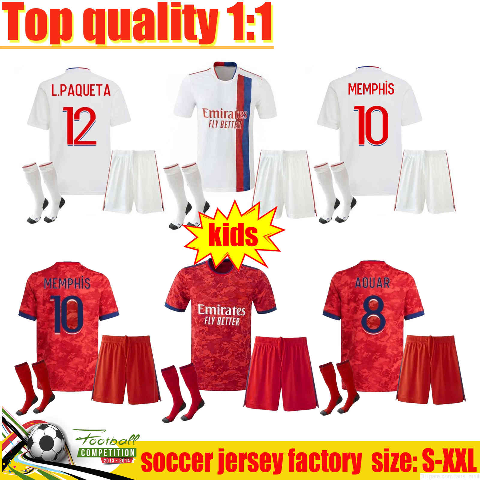 21 22 Lyon soccer jerseys adulte enfant kit + socks 2021 2022 Olympique Lyonnais Jersey Maillot de foot OL football shirts TRAORE MEMPHIS, Yellow
21 22 Lyon soccer jerseys adulte enfant kit + socks 2021 2022 Olympique Lyonnais Jersey Maillot de foot OL football shirts TRAORE MEMPHIS, Yellow
