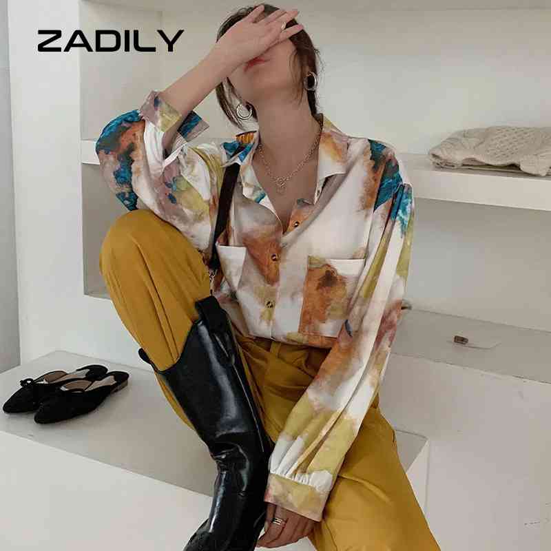 ZADILY Korean style Casual Long Sleeve Women Shirt Blouse Print Ladies Chiffon Summer Oversize Button Up Female Tops 210521, Sku
ZADILY Korean style Casual Long Sleeve Women Shirt Blouse Print Ladies Chiffon Summer Oversize Button Up Female Tops 210521, Sku