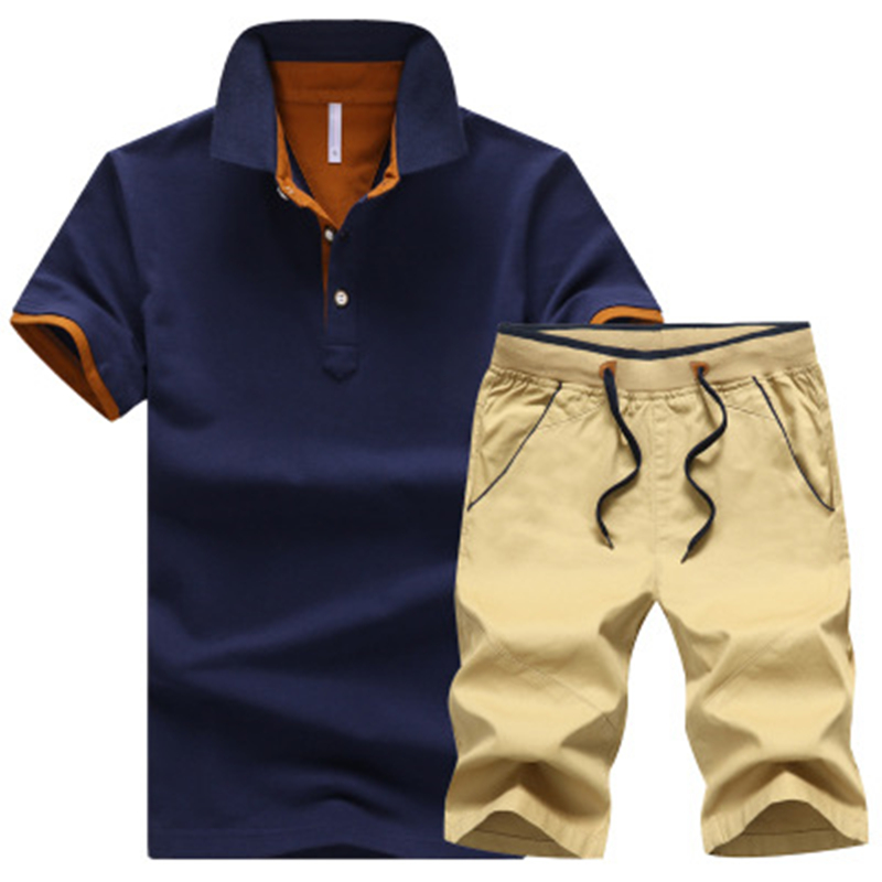 Tracksuit Men Brand Polo Suits Summer Top Short Set Men 'S Fashion 2 Pieces T-Shirt Shorts Moletom Masculino Sportsuits Set, Gray
Tracksuit Men Brand Polo Suits Summer Top Short Set Men 'S Fashion 2 Pieces T-Shirt Shorts Moletom Masculino Sportsuits Set, Gray