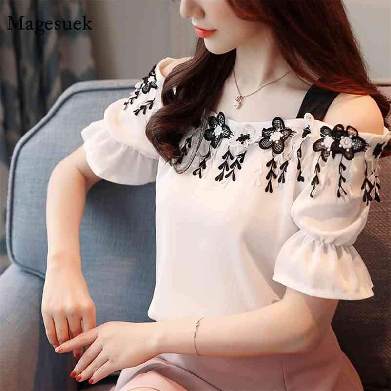Sweet Short Sleeve Women Tops Slash Neck ' Clothing Summer Pink Chiffon Blouse Shirt Fashion Blusas D836 30 210518, White
Sweet Short Sleeve Women Tops Slash Neck ' Clothing Summer Pink Chiffon Blouse Shirt Fashion Blusas D836 30 210518, White