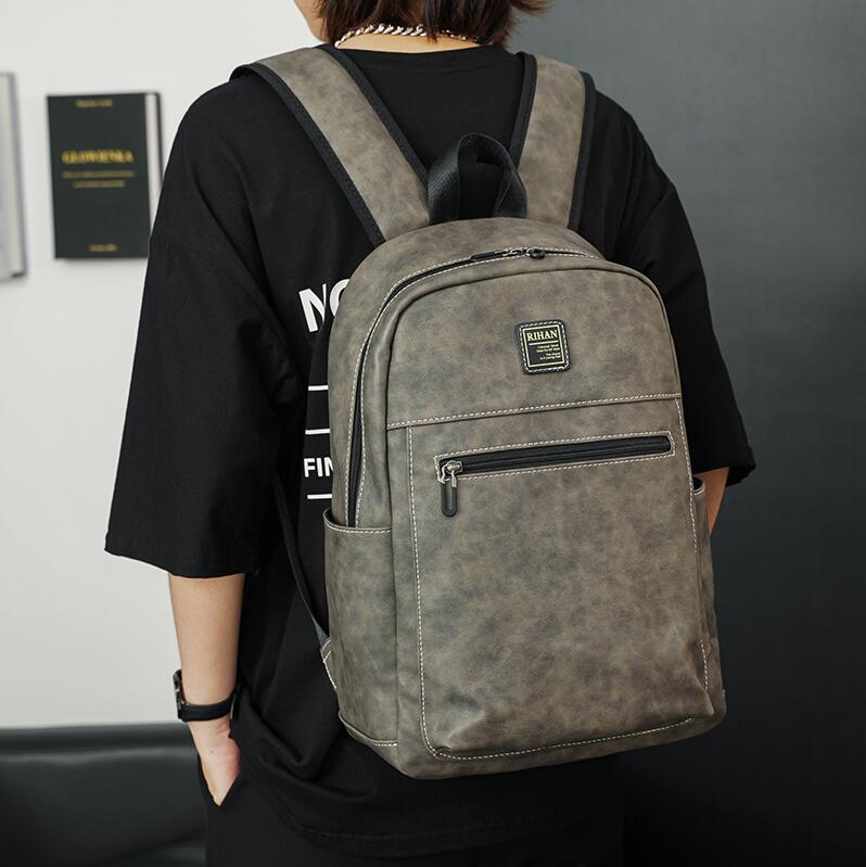 Wholesale factory men leathers shoulder bags retro solid color leisure large capacity travel backpack simple clamshell leather handbag college style fashion bag, Grey
Wholesale factory men leathers shoulder bags retro solid color leisure large capacity travel backpack simple clamshell leather handbag college style fashion bag, Grey