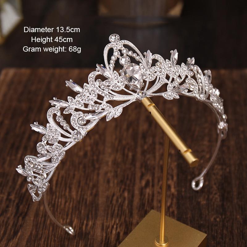 Hair Clips & Barrettes Bridal Crown Headwear Rhinestones Inlaid Retro Headdress Luxury Alloy Wedding Birthday Accessories For Female ML, Golden;silver
Hair Clips & Barrettes Bridal Crown Headwear Rhinestones Inlaid Retro Headdress Luxury Alloy Wedding Birthday Accessories For Female ML, Golden;silver