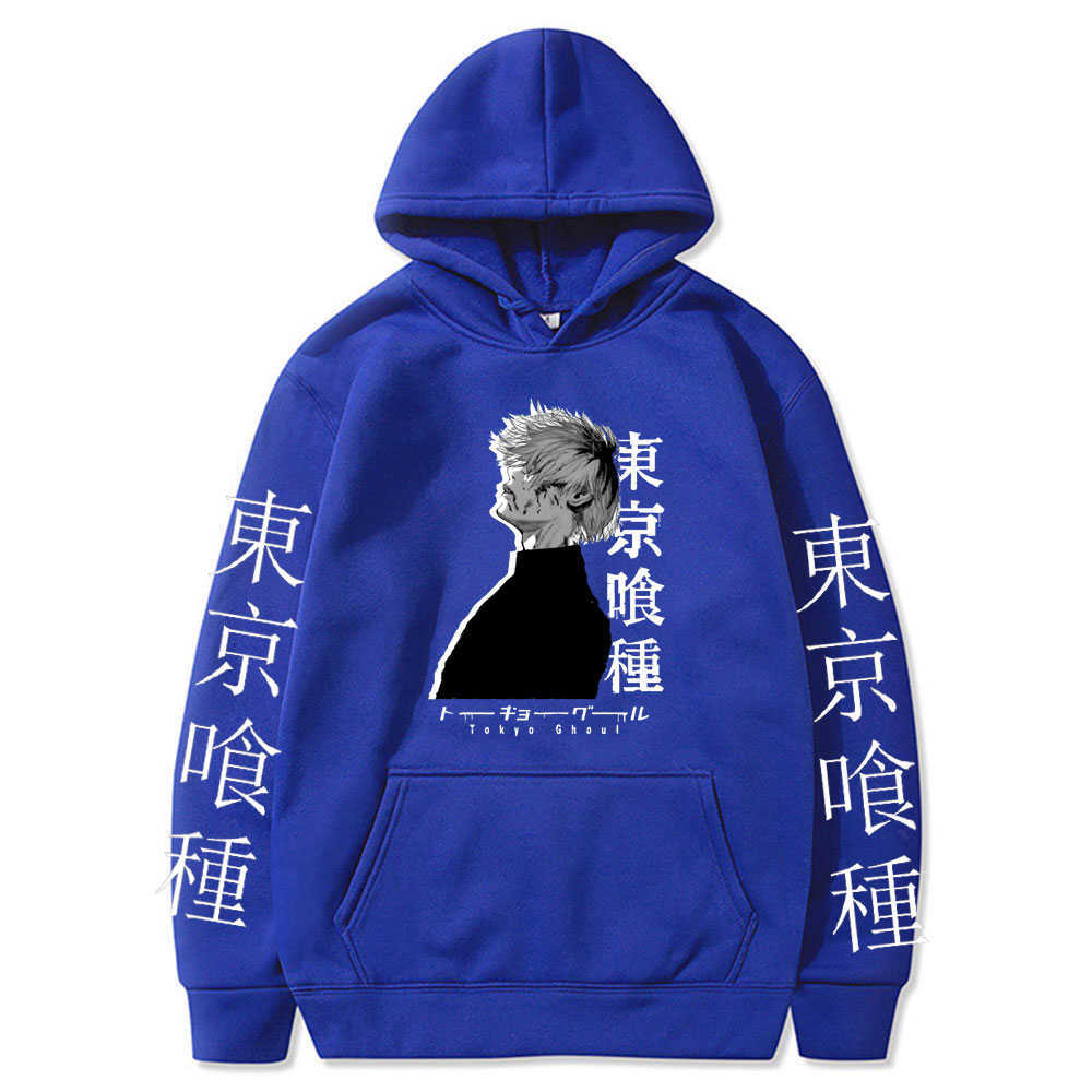 2021 Tokyo Ghoul Anime Cool Kaneki Ken Pullovers Hoodie Unisex Hip Hop Clothing Creativity Hoody Men Spring Cotton Hoodies Tops Y0809