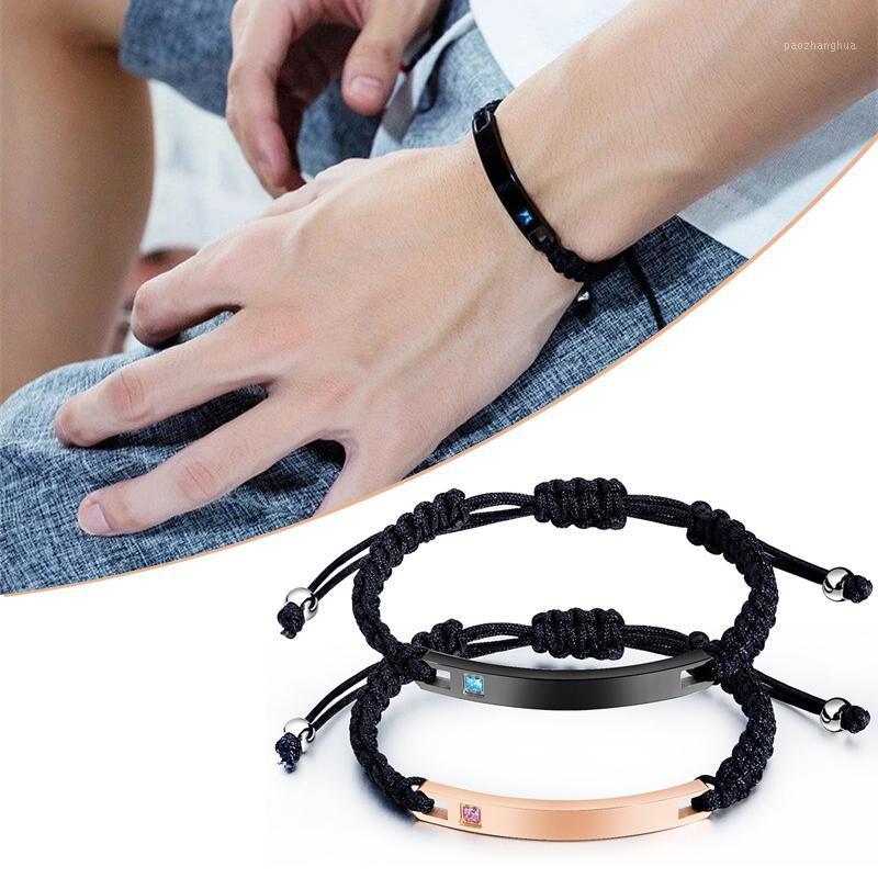 Braided Rose Gold/Black Bracelet Titanium Steel Smooth Couple Valentine's Day Present LL@17 Link, Chain
Braided Rose Gold/Black Bracelet Titanium Steel Smooth Couple Valentine's Day Present LL@17 Link, Chain