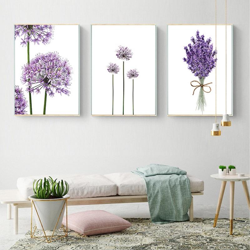 Paintings Scandinavian Modern Purple Lavender Flowers Poster Canvas Painting Green Wall Art Posters And Prints Home Decoration
Paintings Scandinavian Modern Purple Lavender Flowers Poster Canvas Painting Green Wall Art Posters And Prints Home Decoration