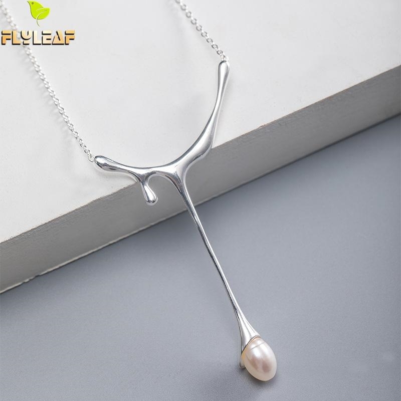 925 Sterling Silver Freshwater Pearl Long Necklace For Women Original Handmade Female Fashion Jewelry Sweater Accessories
925 Sterling Silver Freshwater Pearl Long Necklace For Women Original Handmade Female Fashion Jewelry Sweater Accessories