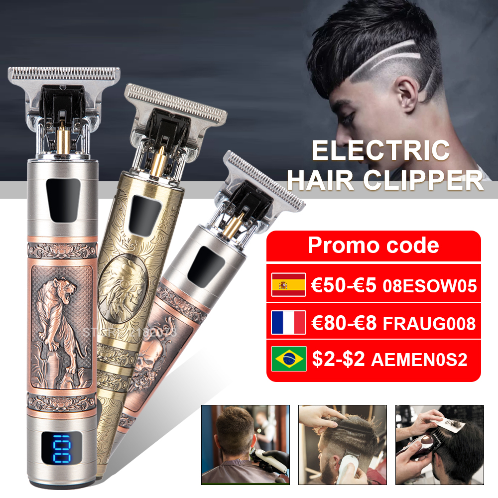 2021 T9 Electric Hair Trimmer Cordless Shaver Beard Trimmer Electric Shaver for Men 0mm Men Barber Hair Cutting Machine For Men
2021 T9 Electric Hair Trimmer Cordless Shaver Beard Trimmer Electric Shaver for Men 0mm Men Barber Hair Cutting Machine For Men