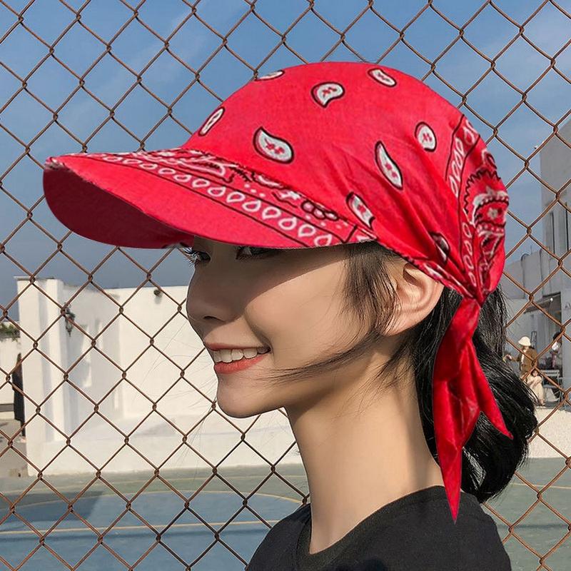 Wide Brim Hats Womens Head Scarf Visor Hat With Brimmed Sunhat Summer Beach Sun Female Sunscreen UV Protection Cotton Print Headband, Blue;gray
Wide Brim Hats Womens Head Scarf Visor Hat With Brimmed Sunhat Summer Beach Sun Female Sunscreen UV Protection Cotton Print Headband, Blue;gray