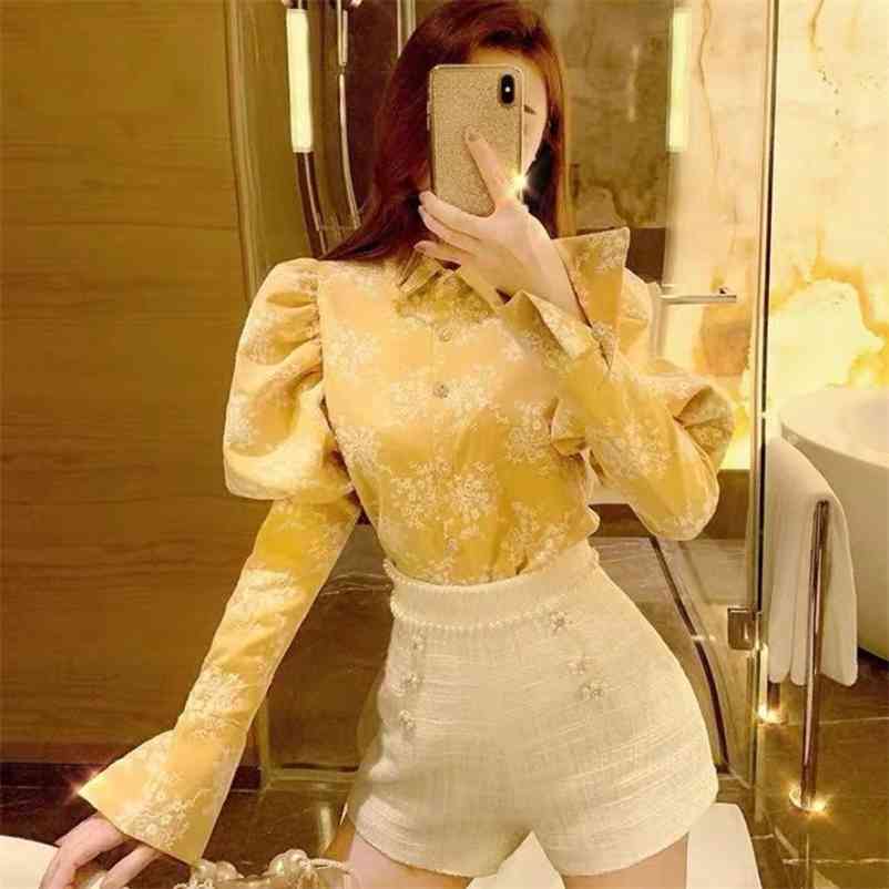 ZAWFL Mesh embroidery Women's Blouse Long Puff Sleeve Turn down collar Shirts Female Spring Elegant Fashion Ladies OL Style 210603, White
ZAWFL Mesh embroidery Women's Blouse Long Puff Sleeve Turn down collar Shirts Female Spring Elegant Fashion Ladies OL Style 210603, White