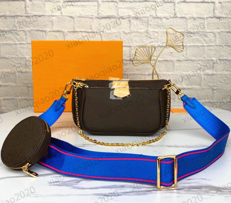 3 Pcs set bag Favorite Multi Pochette Accessories Women Crossbody Purse Messenger Bags Handbags Flowers Designers Shoulder Lady Leather bag with box, Shoulder strap pink
3 Pcs set bag Favorite Multi Pochette Accessories Women Crossbody Purse Messenger Bags Handbags Flowers Designers Shoulder Lady Leather bag with box, Shoulder strap pink