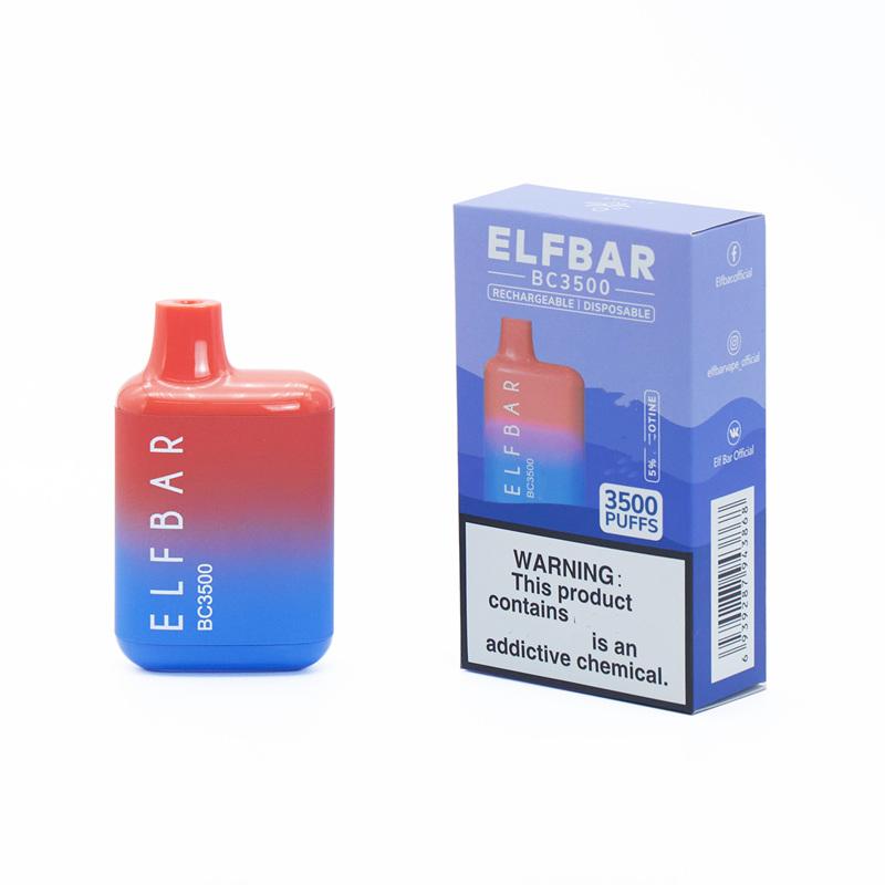 Top Quality Elf Bar Disposable E Cigarettes Pod Device 3500 Puffs 650mAh Battery 10ml Prefilled Cartridge Vape Pen Vs Bang xxl
