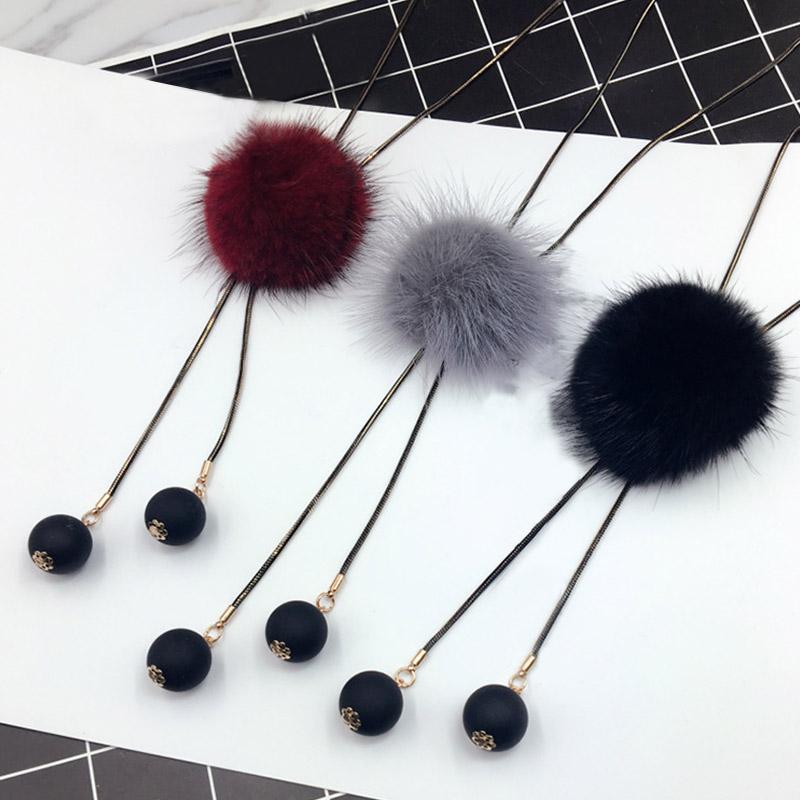 Women Winter Necklace Long Jersey Sweater Chain Fur Pompom Tassel Choker Pendant Jewelry Accessories Gift For Girls Chains, Silver
Women Winter Necklace Long Jersey Sweater Chain Fur Pompom Tassel Choker Pendant Jewelry Accessories Gift For Girls Chains, Silver