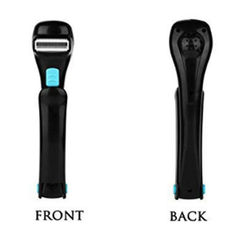 Electric Nose & Ear Trimmers Multifunctional Men's Back Hair Razor And Body Trimmer Foldable Long Handle Shaver