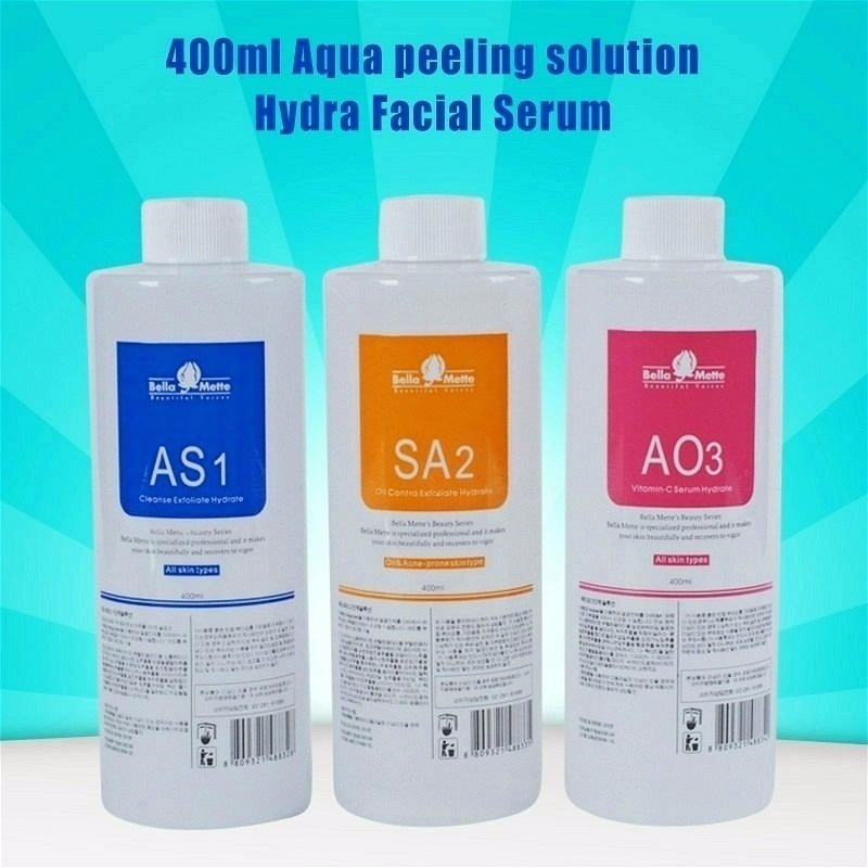 

Aqua Peeling Solution 400ml Per Bottle Hydra Dermabrasion machine serum Facial Cleansing Blackhead Export Liquid for normal skin
