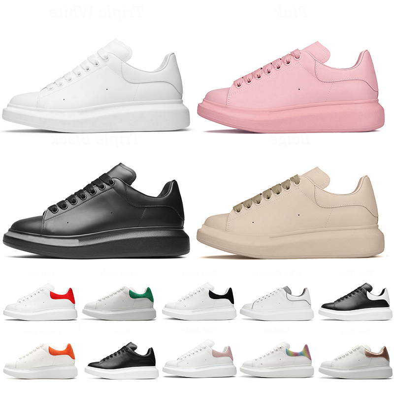 Authentic Fashion Designer Leather Casual Shoes McQueens Women Mens Platform Sneakers 3M Reflective Triple Black White Suede Red Green Beige Trainers Size 36-44, D23
Authentic Fashion Designer Leather Casual Shoes McQueens Women Mens Platform Sneakers 3M Reflective Triple Black White Suede Red Green Beige Trainers Size 36-44, D23