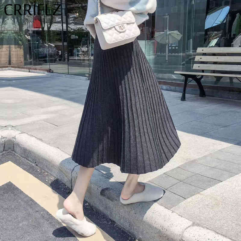 Autumn Winter Fashion Pleated Skirt Women Casual Elegant Solid High Waist Midi Female Office Lady CRRIFLZ 210520, Black
Autumn Winter Fashion Pleated Skirt Women Casual Elegant Solid High Waist Midi Female Office Lady CRRIFLZ 210520, Black