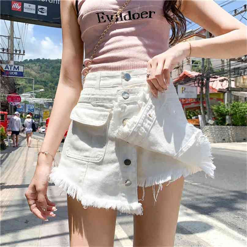 Plus Size White Denim Shorts Skirts Women Loose 5xl High Waist Single Breasted Jeans Female A-Line Wide Leg Short 210722, Light blue
Plus Size White Denim Shorts Skirts Women Loose 5xl High Waist Single Breasted Jeans Female A-Line Wide Leg Short 210722, Light blue