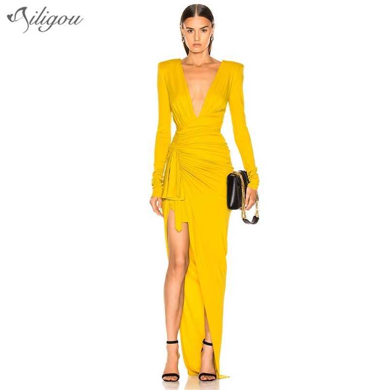 All Free Trendy Drape Design Long Sleeve Asymmetric Sexy V-neck Celebrity Party Knee Dress 210525, Yellow
All Free Trendy Drape Design Long Sleeve Asymmetric Sexy V-neck Celebrity Party Knee Dress 210525, Yellow