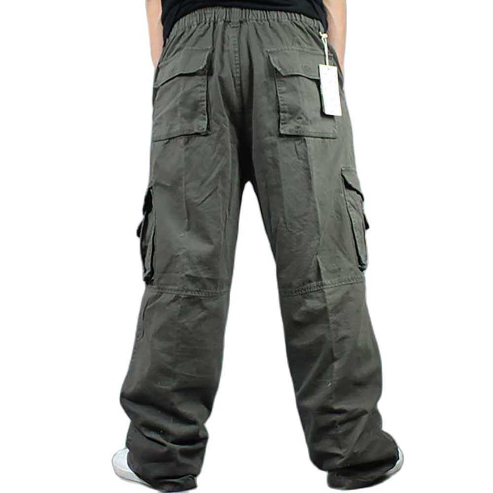 Wide Leg Hip Hop Pants Men Casual Cotton Harem Cargo Pants Loose baggy Trousers Streetwear Plus Size Joggers Men Clothing 210930
