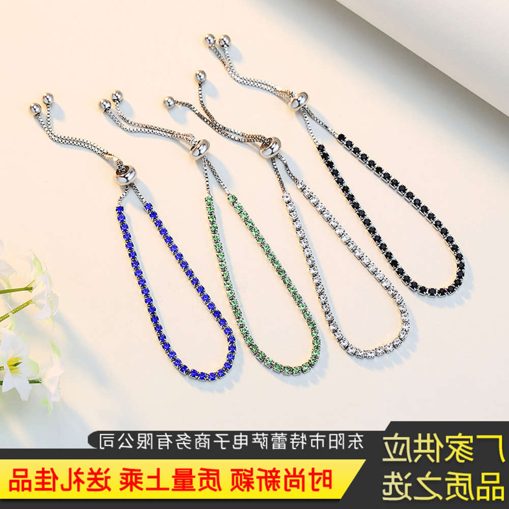 Hand catenary A full of Zircon Bracelet men's and women's jewelry single row color diamond bracelet, Golden;silver
Hand catenary A full of Zircon Bracelet men's and women's jewelry single row color diamond bracelet, Golden;silver