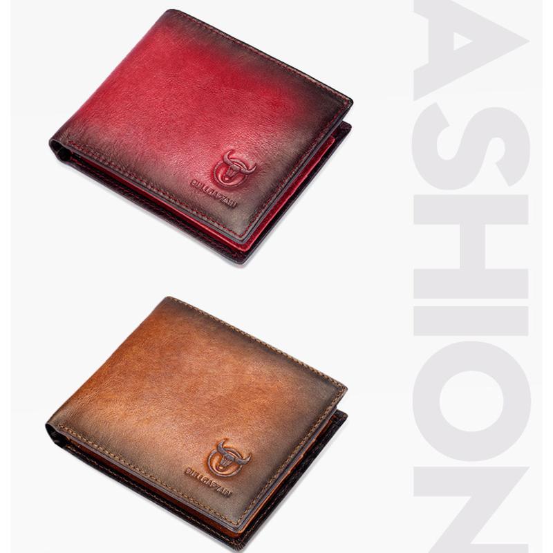 Wallets BULLCAPTAIN 100% Genuine Leather Men Wallet Double Fold Coin Purse Small Slim Card Holder Male Walet Pocket For Man, Red
Wallets BULLCAPTAIN 100% Genuine Leather Men Wallet Double Fold Coin Purse Small Slim Card Holder Male Walet Pocket For Man, Red