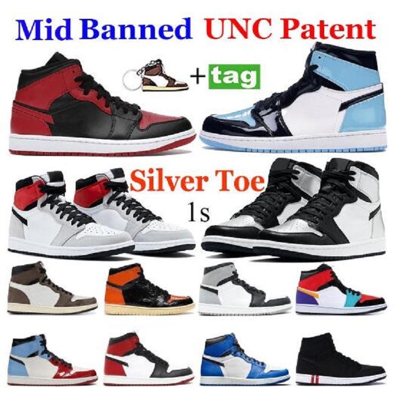 1s OG Silver Toe Men basketball shoes Sneakers 4 4s Raging Bull White Oreo Neon University Blue 1 Red Flint 13s mens trainers, # 10
1s OG Silver Toe Men basketball shoes Sneakers 4 4s Raging Bull White Oreo Neon University Blue 1 Red Flint 13s mens trainers, # 10