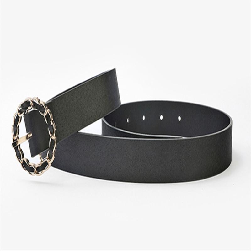 Belts 1Pc Personalized Belt Chain Shape Round Buckle Women PU Leather Waistband Collocation Lady Suit Casual Pants Jeans Solid Girdle, White
Belts 1Pc Personalized Belt Chain Shape Round Buckle Women PU Leather Waistband Collocation Lady Suit Casual Pants Jeans Solid Girdle, White