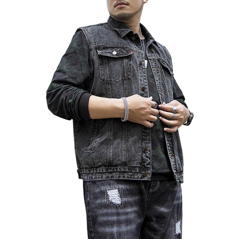 Men's Vests Spring Autumn Cotton Denim Vest Jacket Plus Size Bust 146cm 5XL 6XL 7XL 8XL 9XL Loose Washed Men Gray Blue
Men's Vests Spring Autumn Cotton Denim Vest Jacket Plus Size Bust 146cm 5XL 6XL 7XL 8XL 9XL Loose Washed Men Gray Blue